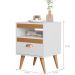 Kit Mesa Cabeceira 2 Unidades Erba Branco Ype