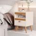 Kit Mesa Cabeceira 2 Unidades Erba Off White Ype