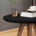 Kit Mesa de Apoio e Lateral Sofá e Sala visita Preto Fosco