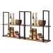 Kit Prateleiras Industriais Decorativas Emma Madeira