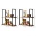 Kit Prateleiras Industriais Decorativas Emma Madeira