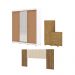 Kit Quarto Espelho França Branco Camarim Nature Brisa Linho Bege
