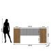 Kit Quarto Espelho Ipu Branco Camarim Nature Brisa Linho Cinza