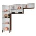 Kit de Cozinha 8 Portas Lile Ripado Off White