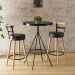 Kit de Mesa Com 2 Banquetas - Grecia Preto