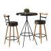 Kit de Mesa Com 2 Banquetas - Grecia Preto