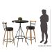 Kit de Mesa Com 2 Banquetas - Grecia Preto