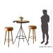Kit de Mesa Com 2 Banquetas Grecia Amarula