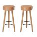 Kit de Mesa Com 2 Banquetas Grecia Amarula