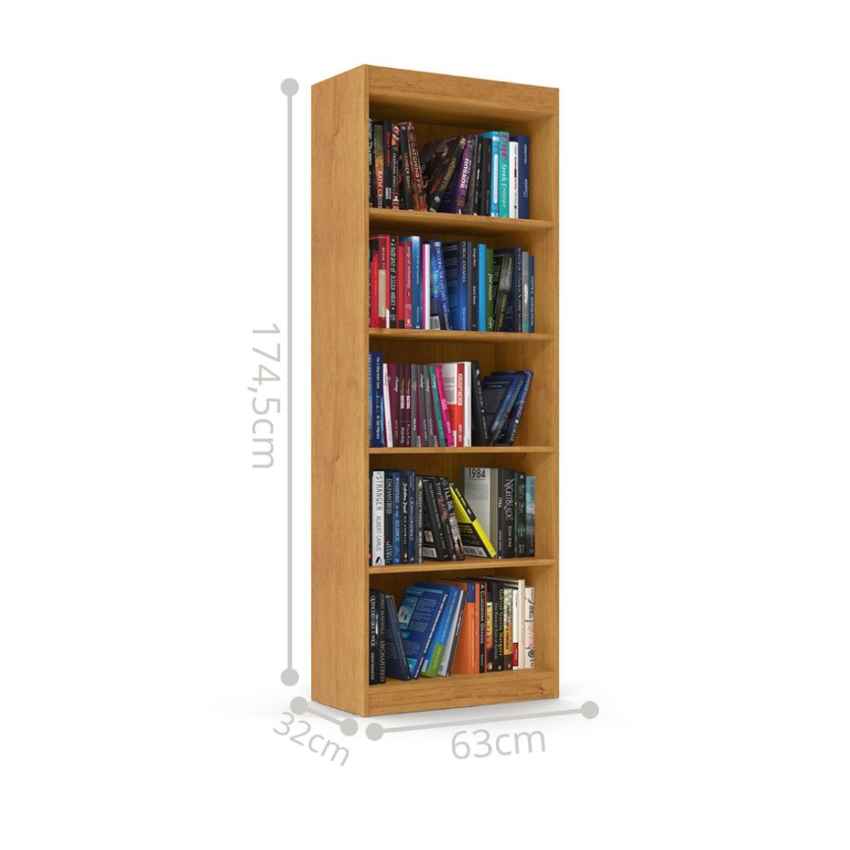 Livreiro com 5 Nichos Trindade Cinamomo