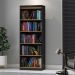 Livreiro com 5 Nichos Trindade Preto Acetinado Cinamomo