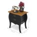 Mesa 2 Gavetas Colina Preto Acetinado Cumarú
