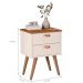 Mesa Apoio 2 Gavetas Lanciano Off White Nature