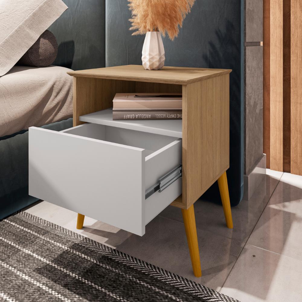 Mesa Cabeceira Acapulco Cinamomo Off-White