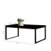 Mesa Centro Sala 80x40 Jordan Preto Fosco