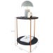 Mesa De Apoio Lateral Morada Preto/Bronze