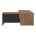 Mesa Executiva em L Newport Nogal Preto