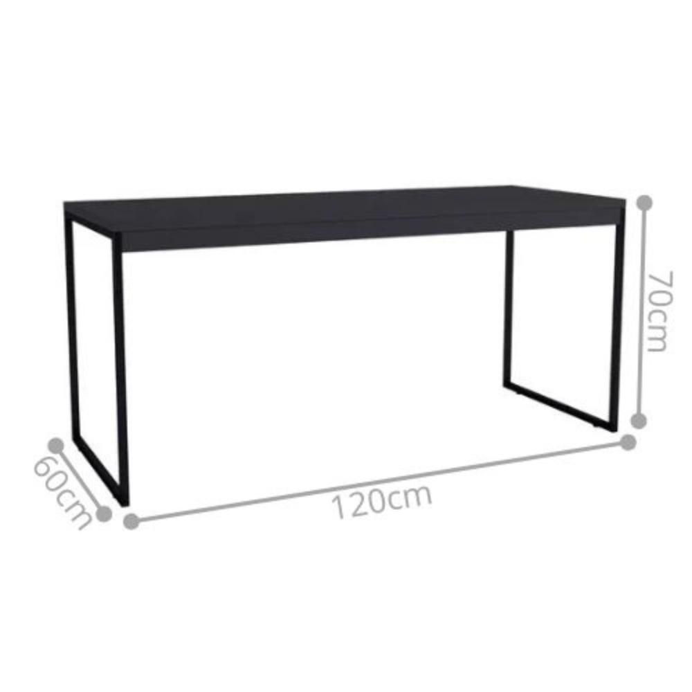 Mesa Industrial Reunião Executivo Preto