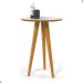 Mesa Lateral Oval para Sala Osaka Off White Freijo