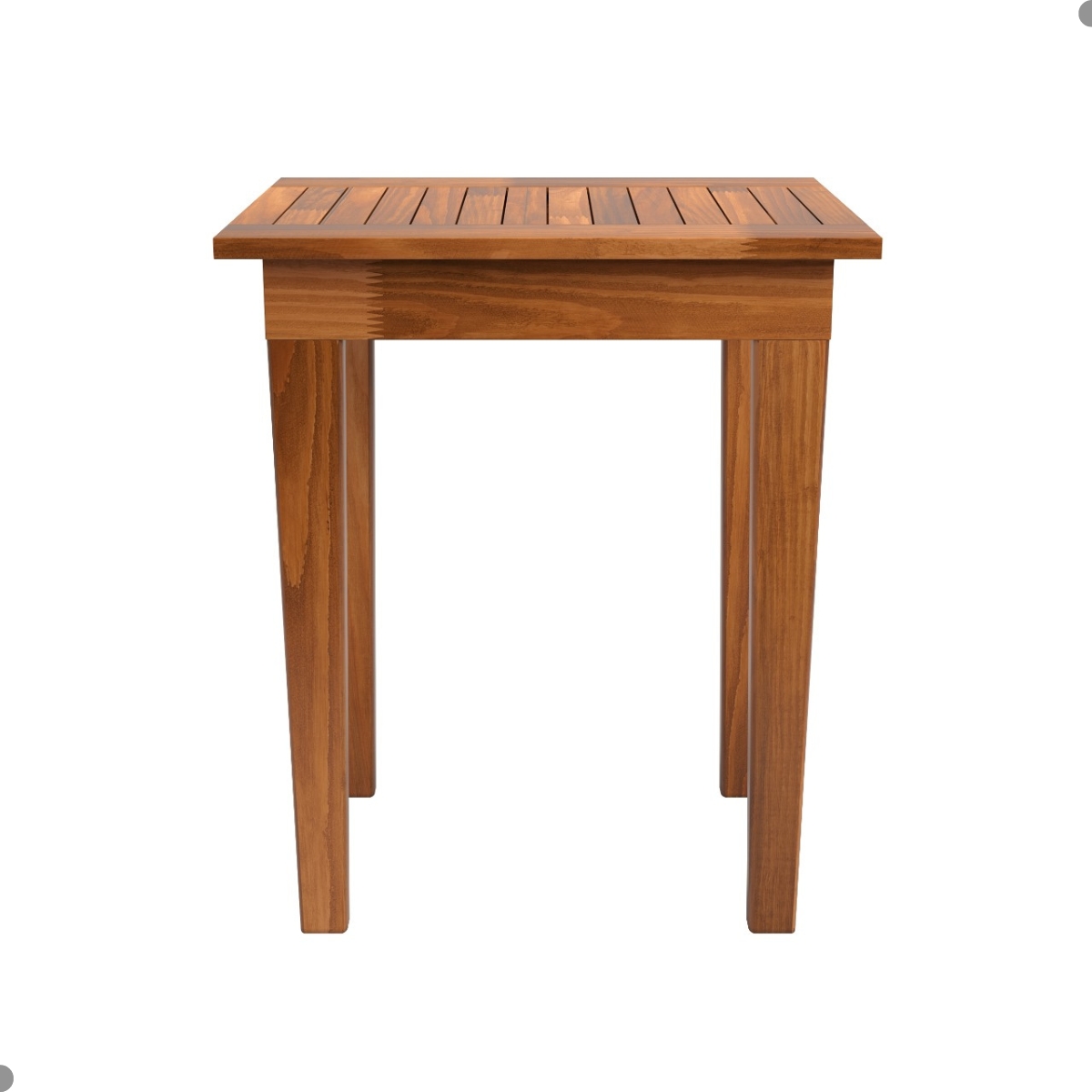 Mesa Lateral Ripada para Sala Mumbai  Castanho