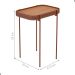 Mesa Lateral com Pés de Metal Lagos Nature Cobre