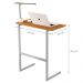 Mesa Notebook Pés Ferro Valência Nature Cinza