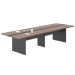 Mesa Para Sala de Reunião 3,60 M Berlim Noce Preto