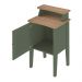 Mesa de Apoio 1 Nicho Mirkwood Menta Carvalho 
