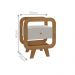 Mesa de Apoio Lyon com entrada USB Cinamomo/Off White