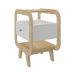 Mesa de Apoio Lyon com entrada USB Nature Branco