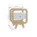 Mesa de Apoio Lyon com entrada USB Nature Branco