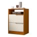 Mesa de Cabeceira Flex 2 Gavetas Cantu Cinamomo Off White