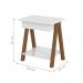 Mesa de Cabeceira com Gaveta Verona Amadeirado Branco