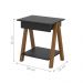 Mesa de Cabeceira com Gaveta Verona Amadeirado Preto