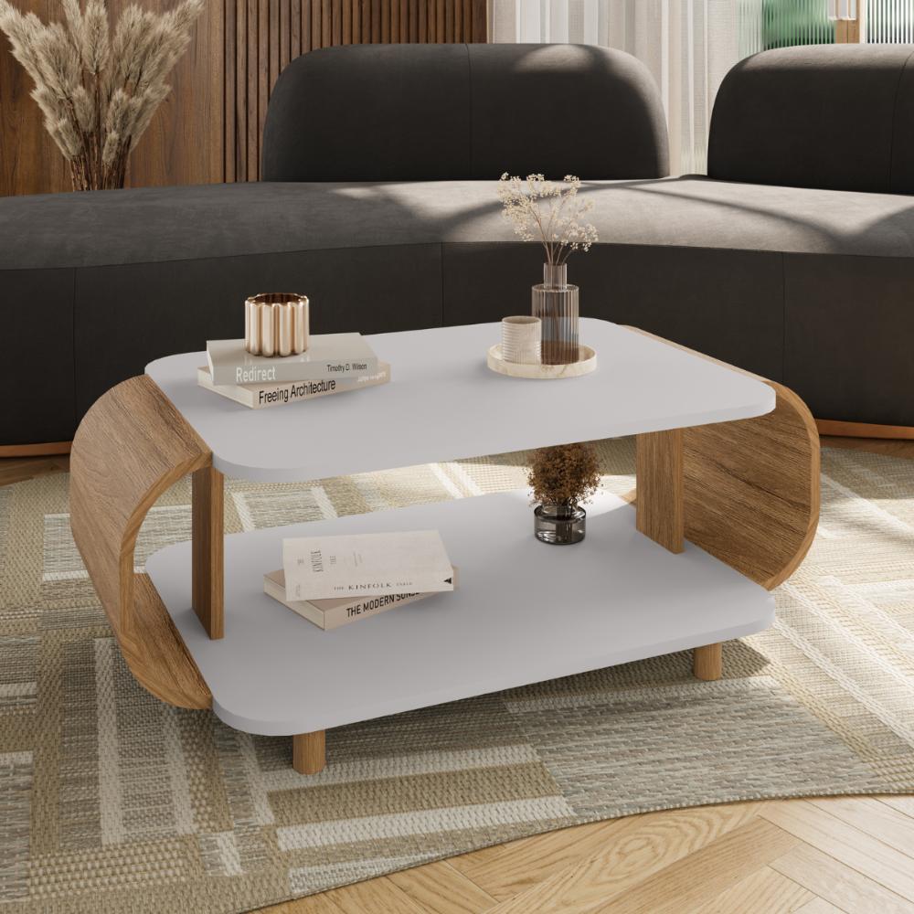 Mesa de Centro Penha Off-White Cinamomo