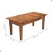 Mesa de Centro Ripada para Sala Egito Castanho