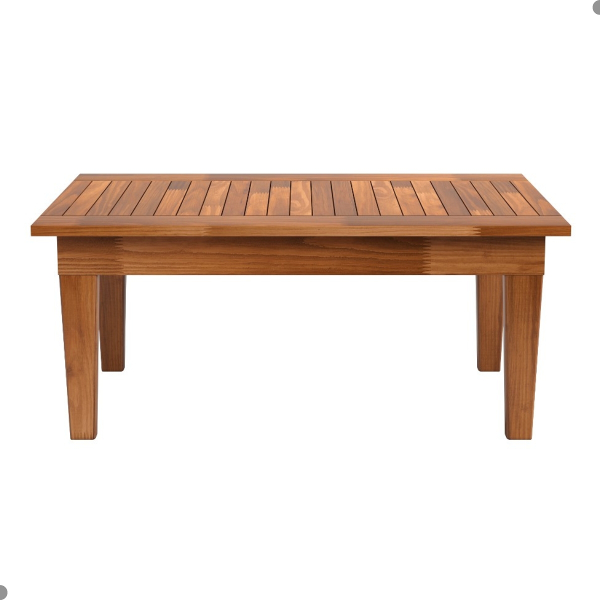 Mesa de Centro Ripada para Sala Egito Castanho