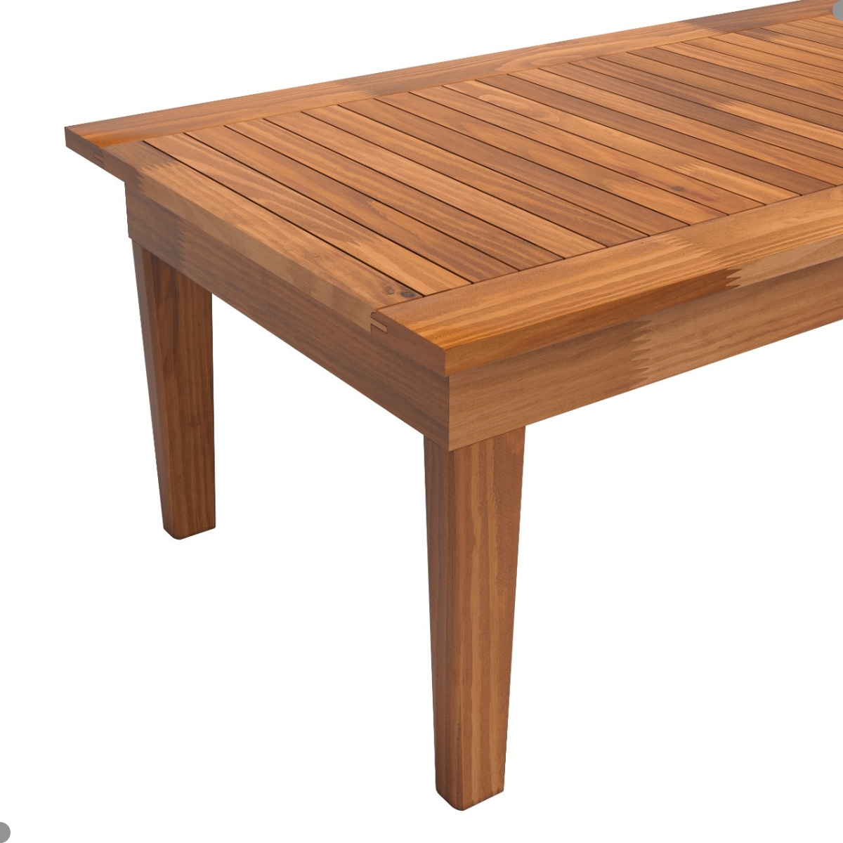 Mesa de Centro Ripada para Sala Egito Castanho