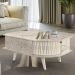 Mesa de Centro com 1 Porta Áquila Calacata Off White