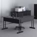 Mesa de Computador em L com Gaveta Lima Affara Preto