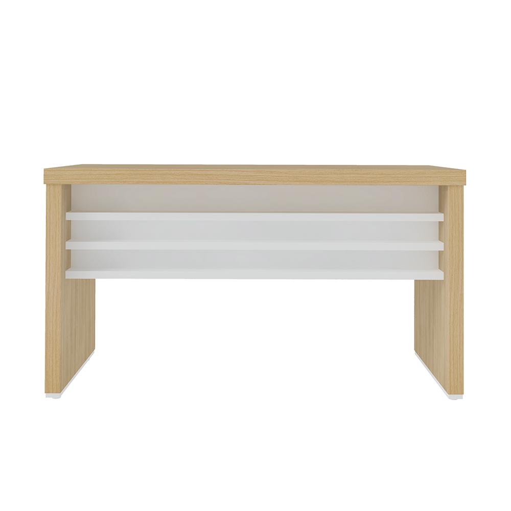 Mesa de Escritório Birkenhead Carvalho Branco