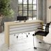 Mesa de Escritório Birkenhead Carvalho Branco