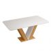 Mesa de Jantar 4 Lugares Curry Carvalho Nobre Off White