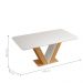 Mesa de Jantar 4 Lugares Curry Carvalho Nobre Off White