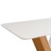 Mesa de Jantar 4 Lugares Curry Carvalho Nobre Off White