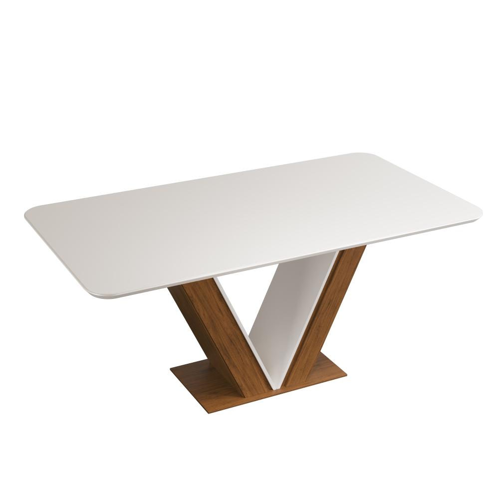 Mesa de Jantar 4 Lugares Curry Freijó Off White