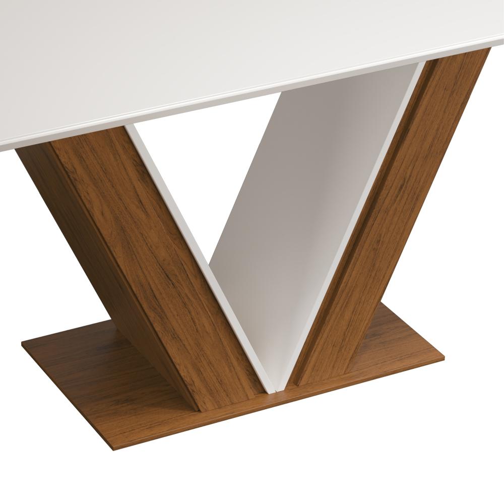 Mesa de Jantar 4 Lugares Curry Freijó Off White
