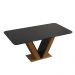 Mesa de Jantar 4 Lugares Curry Freijó Preto Brilho