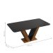 Mesa de Jantar 4 Lugares Curry Freijó Preto Brilho