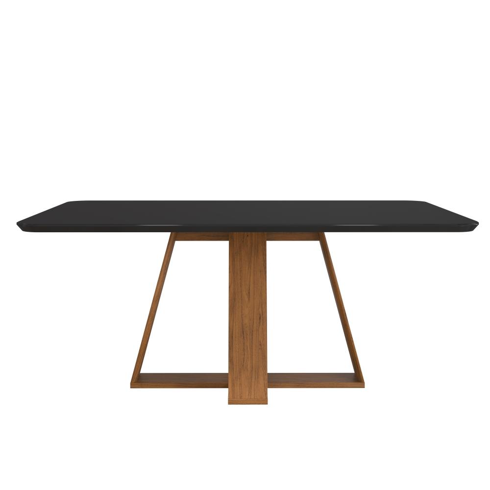 Mesa de Jantar 4 Lugares Lebron Freijó Preto Brilho